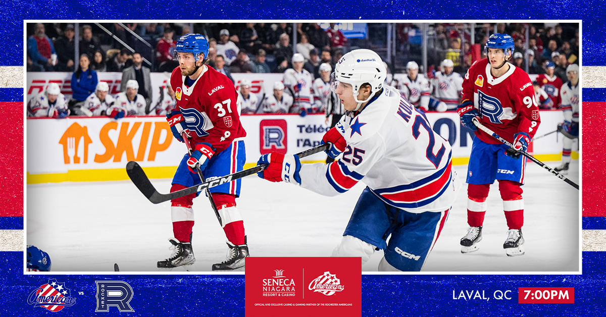 GAME PREVIEW: AMERKS, ROCKET GET BACK AT IT TONIGHT | Rochester Americans