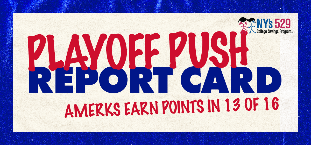 AMERKS REPORT CARD FOR PLAYOFF PUSH Rochester Americans