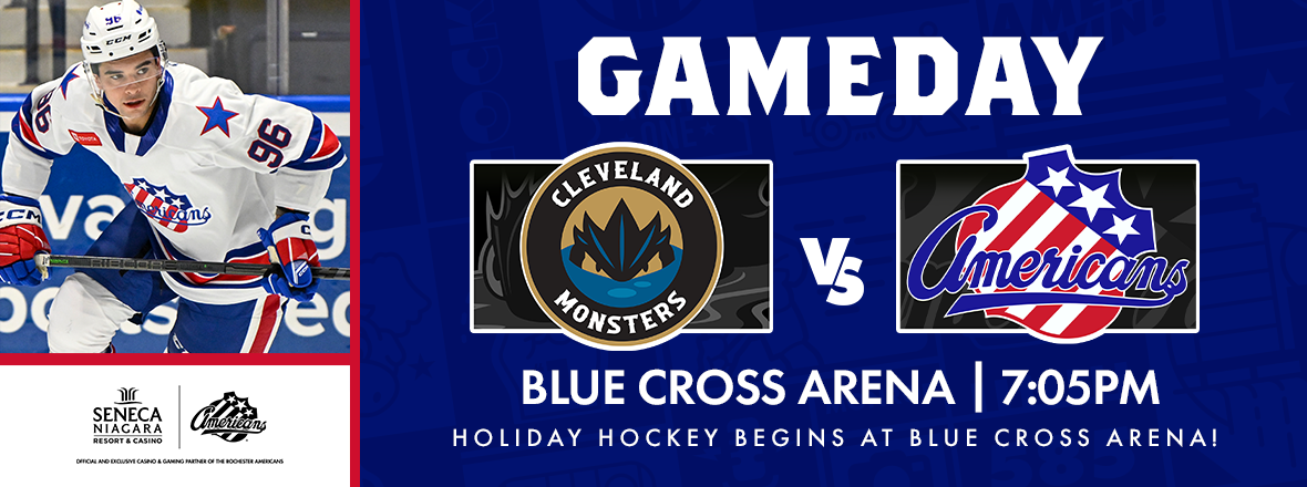 AMERKS BATTLE FIRST-PLACE MONSTERS TONIGHT