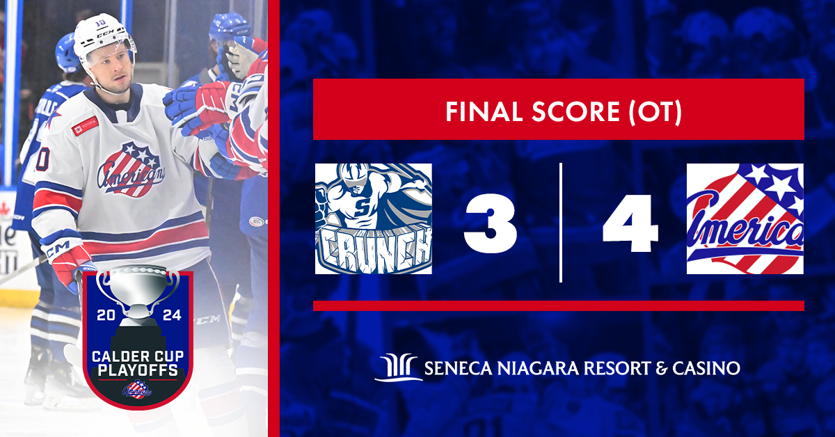 Amerks Even Series In Overtime Thriller Against Crunch 