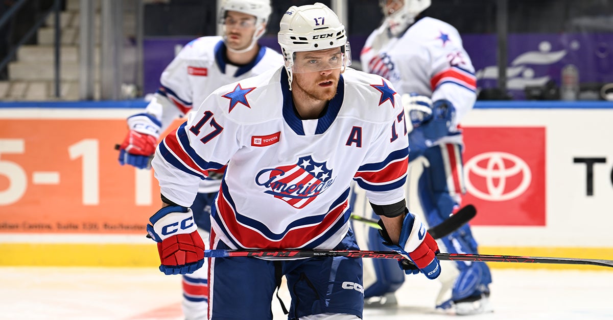 MALONE EMBRACING LEADERSHIP ROLE WITH AMERKS | Rochester Americans