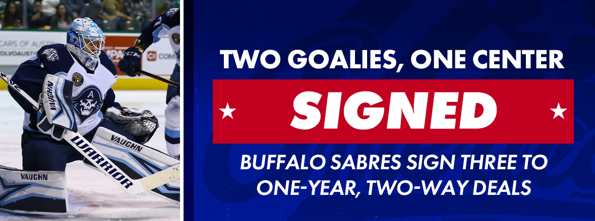 SABRES AGREE TO TERMS WITH TRIO