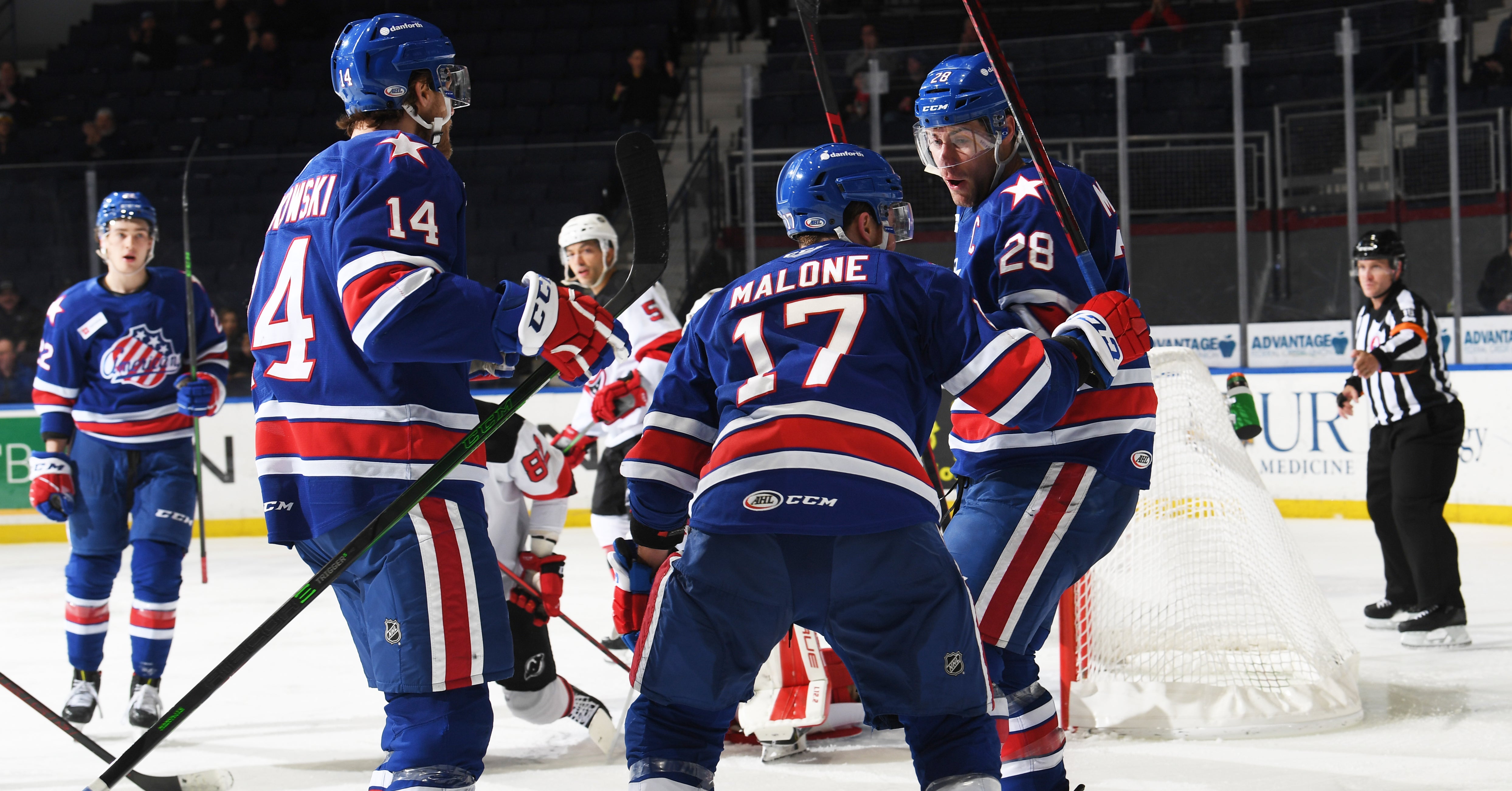 JOIN THE AMERKS FOR A WEEKEND OF PLAYOFF HOCKEY WITH GAMES 2 AND 3 AGAINST  UTICA